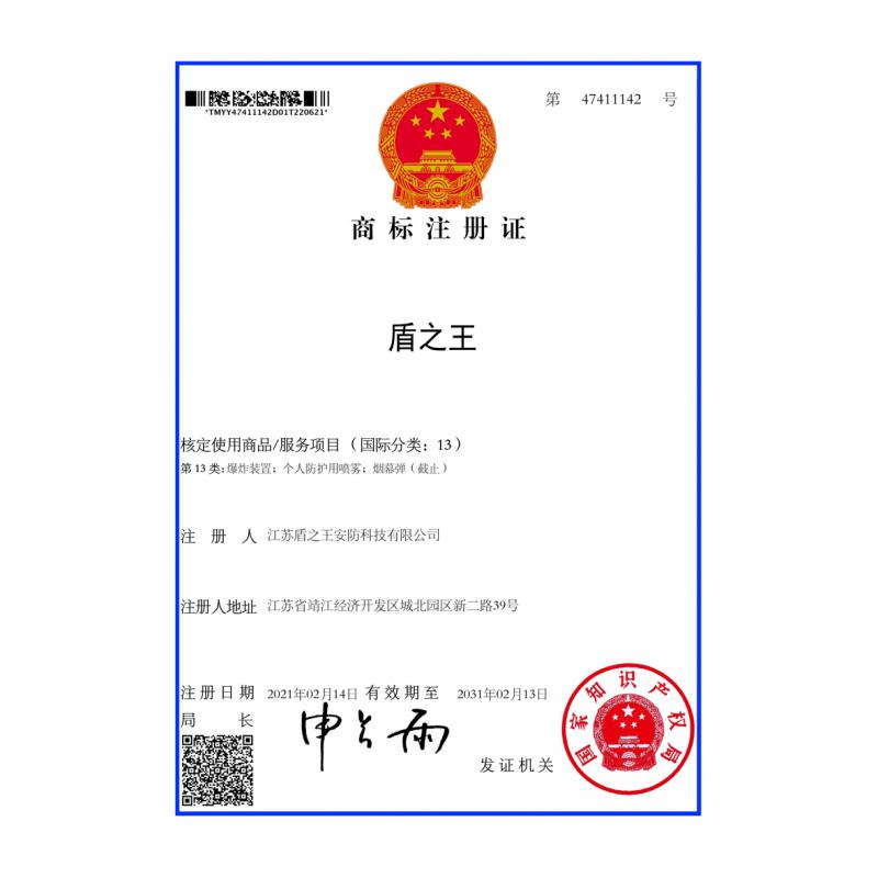 商标注册证13类